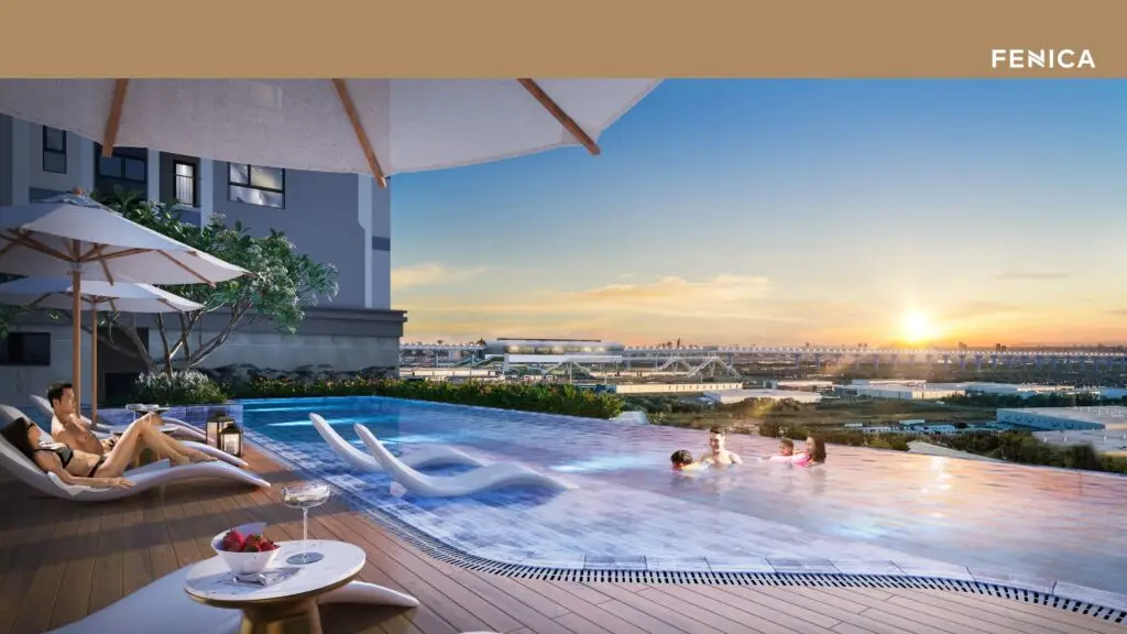 Hồ bơi nội khu dự án Fenica