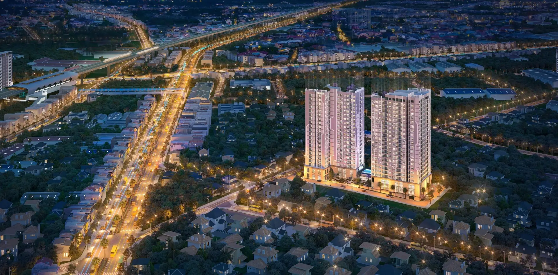 Tổng quan view đêm Fenica