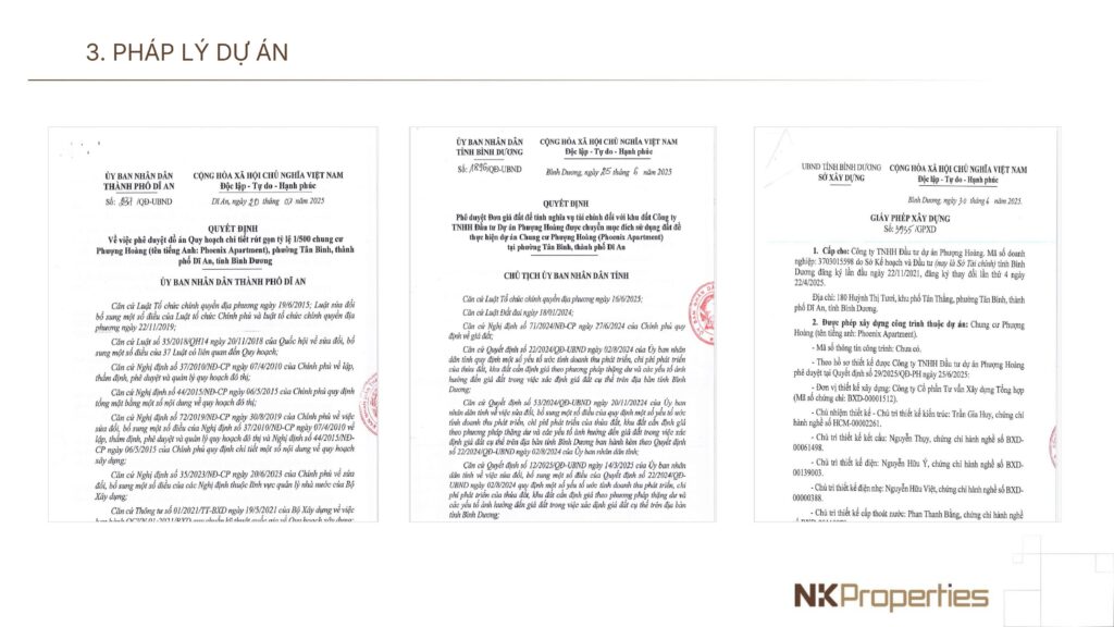 Pháp lý dự án căn hộ Fenica Dĩ An