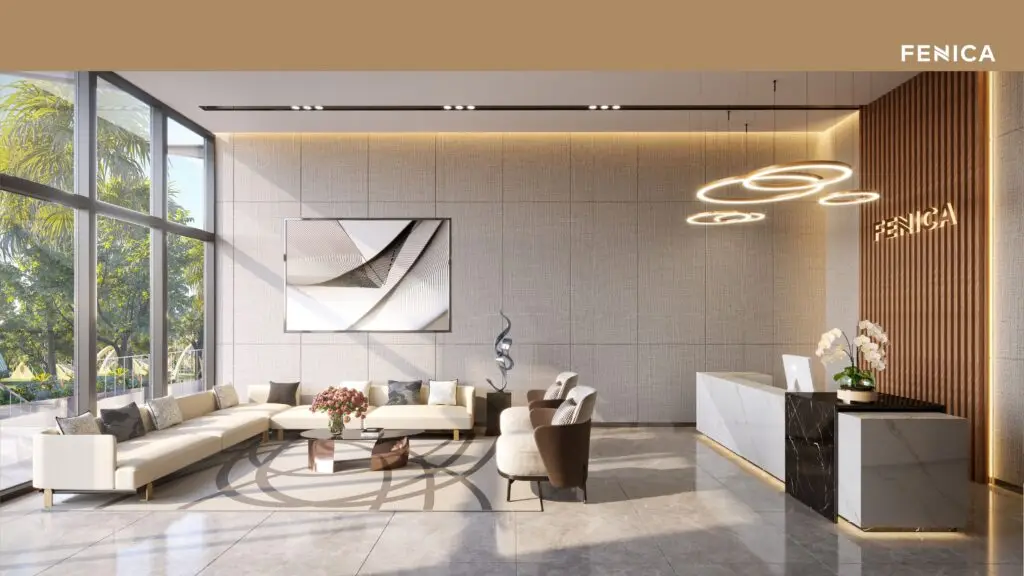 Sảnh đón cao cấp căn hộ Fenica