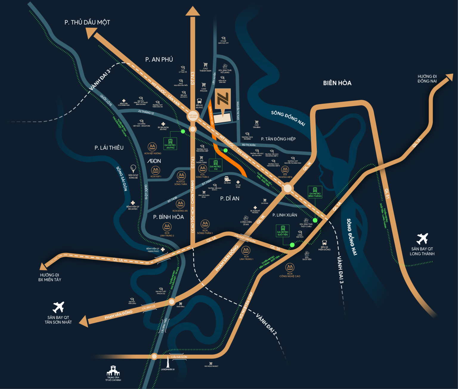 Vị trí căn hộ Fenica
